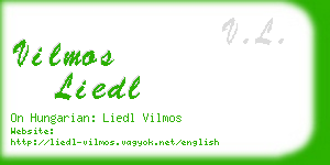 vilmos liedl business card